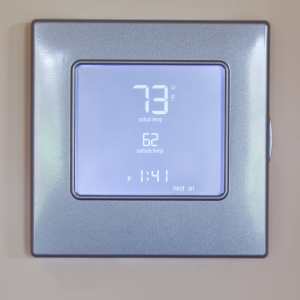 Set your thermostat between 73-75 degrees Fahrenheit